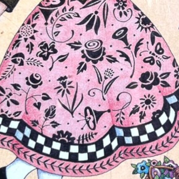 Vtg 1980s MARY ENGELBREIT Acrylic MUSICAL Picture Frame w Happy Birthday Card - Picture 11 of 16